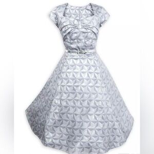 Disney EPCOT Spaceship Earth Dress EUC with belt
